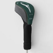 Bester Vater mit Par Custom Script Minimalistisch Golf Headcover (angewinkelt)