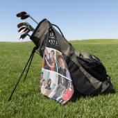 Bester Vater mit Par-Fotosammlung Golfhandtuch (Gras)