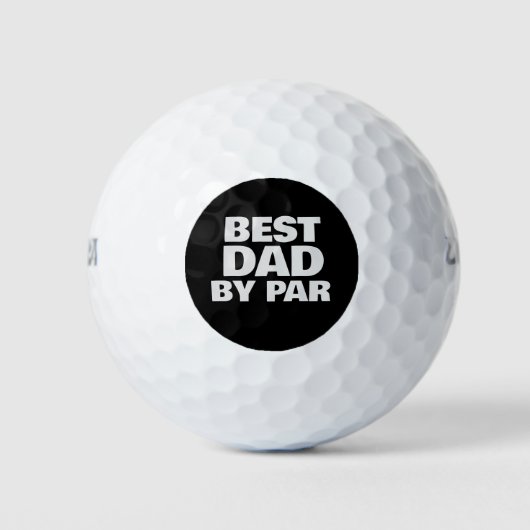 BESTER VATER MIT PAR-GOLFBALLS GOLFBALL (Vorderseite)