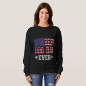 Bester Vater mit US-amerikanischer Flagge Phantast Sweatshirt (Vorne ganz)