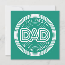 Bester Vater Modern Grüner Vatertag