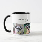 Bester Vater Moderner Minimalistischer 4 Foto Tass Tasse (Links)