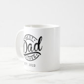 Bester Vater Moderner Vatertag Großvater Papa Gesc Kaffeetasse (Vorderseite Links)
