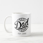 Bester Vater Moderner Vatertag Großvater Papa Gesc Kaffeetasse (Links)