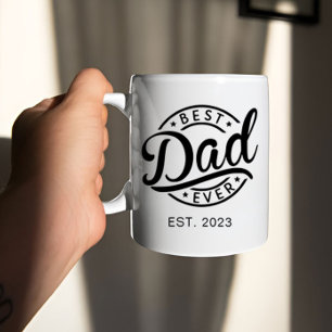 Bester Vater Moderner Vatertag Großvater Papa Gesc Kaffeetasse