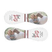 Bester Vater Modernes Script Vatertag Foto Baseball (Paneele)