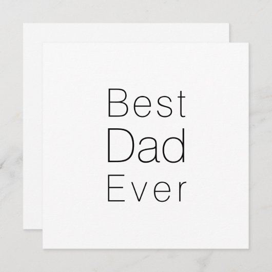 Bester Vater Modernster Schwarz/Weiß-Klassiker (Vorne/Hinten)