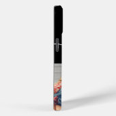 Bester Vater Monogram Foto Schwarz Case-Mate iPhone Hülle (Rückseite / Rechts)