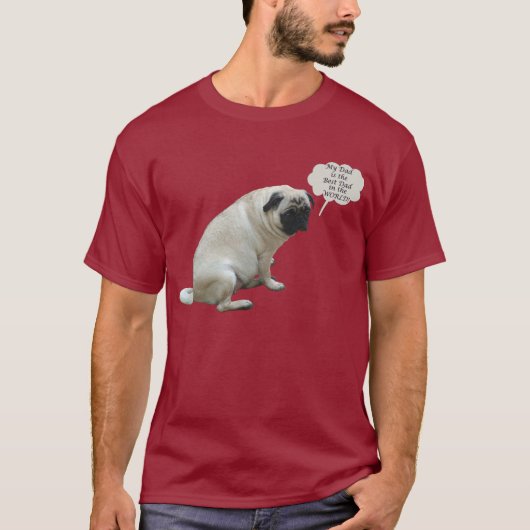 Bester Vater-Mops-T - Shirt (Vorderseite)