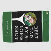 BESTER VATER NACH EINEM LANGEN SHOT Foto Personali Golfhandtuch (Horizontal)