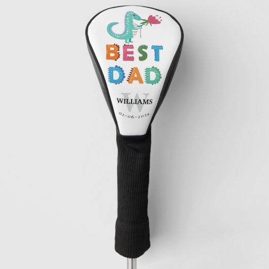Bester Vater nach Golf Head Cover Headcover (Vorderseite)