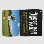 Bester Vater nach Maß für individuelles Angebot un Golfhandtuch (Horizontal)