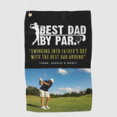 Bester Vater nach Maß für individuelles Angebot un Golfhandtuch (Vorderseite)