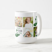 BESTER VATER NACH PAR 7 Foto-Collage Golfer Kaffeetasse (VorderseiteRechts)