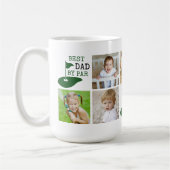BESTER VATER NACH PAR 7 Foto-Collage Golfer Kaffeetasse (Links)