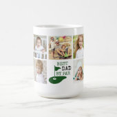BESTER VATER NACH PAR 7 Fotocollage Golf Kaffeetasse (Mittel)
