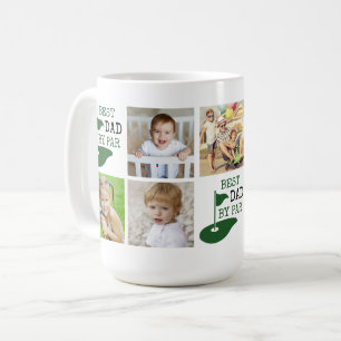 BESTER VATER NACH PAR 7 Fotocollage Golf Kaffeetasse