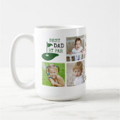BESTER VATER NACH PAR 7 Fotocollage Golf Kaffeetasse (Links)