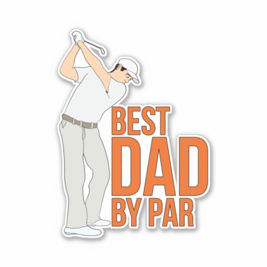 Bester Vater nach Par Aufkleber (Vorderseite)