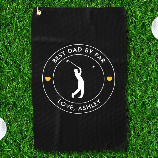 Bester Vater nach Par benutzerdefinierten Golfer N Golfhandtuch
