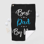 Bester Vater nach Par Calligraphy Golfhandtuch (Insitu)