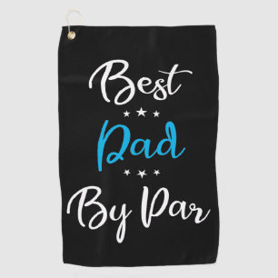 Bester Vater nach Par Calligraphy Golfhandtuch