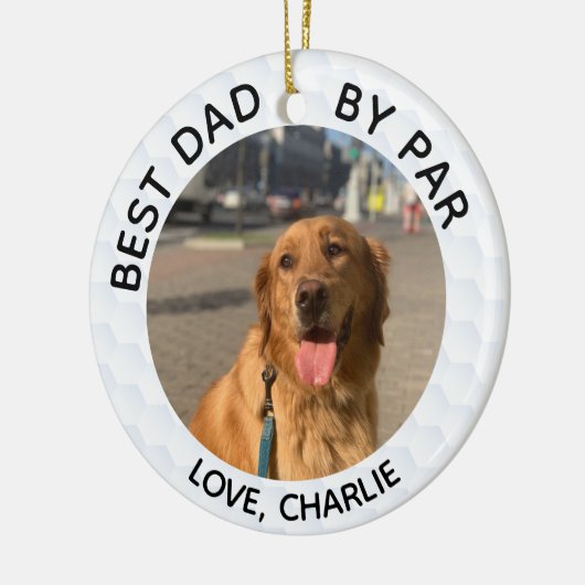 Bester Vater nach Par & Custom Dog Cat Fotos Keramik Ornament (Links)