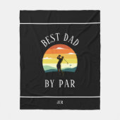 Bester Vater nach Par Custom Fleecedecke (Vorderseite)