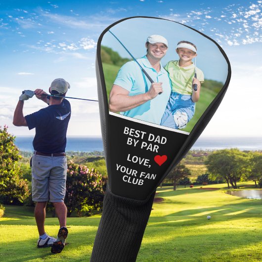 Bester Vater nach Par Custom Foto Personalisiert Golf Headcover