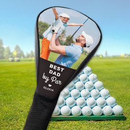 Bester VATER nach Par Custom Foto Vatertag Golf Headcover
