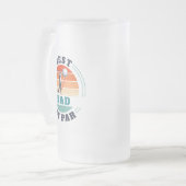 Bester Vater nach Par Custom Keepake Mattglas Bierglas (Vorderseite Links)