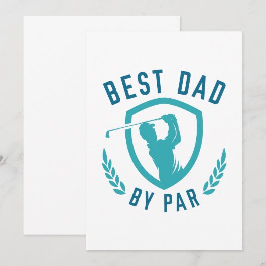 Bester Vater nach Par Dankeskarte (Vorne/Hinten)