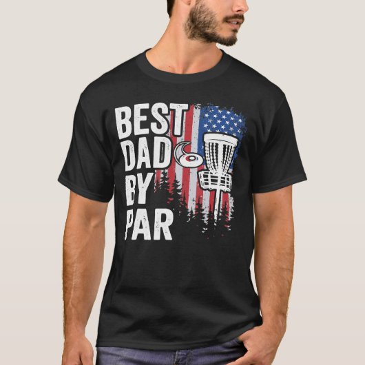 Bester Vater nach Par Disk Golf T-Shirt (Vorderseite)
