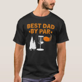 Bester Vater nach Par Disk Golf T-Shirt (Vorderseite)