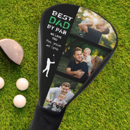 Bester Vater nach Par Foto Cool Golfer Vatertag Golf Headcover