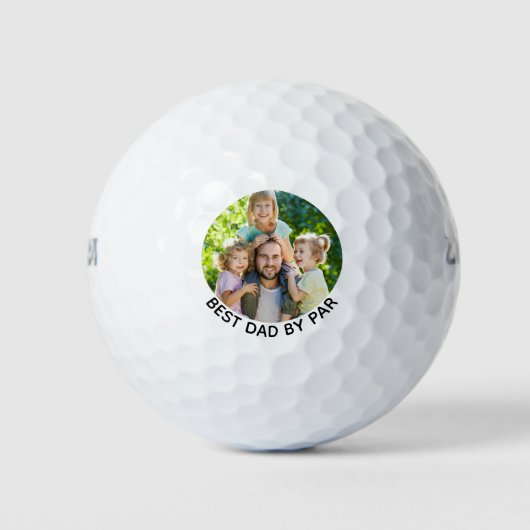 Bester Vater nach Par-Foto Golfball (Vorderseite)