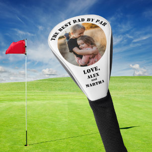 Bester Vater nach Par-Foto Kid-Namen personalizabl Golf Headcover