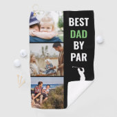 Bester Vater nach Par Foto Monogram Vathday Gesche Golfhandtuch (Insitu)