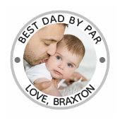 BESTER VATER NACH PAR Foto Personalisiert Golfball