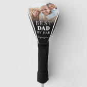 Bester Vater nach Par Foto Vater Golf Headcover (Vorderseite)