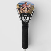 Bester Vater nach Par Foto Vatertag Golf Headcover (Vorderseite)