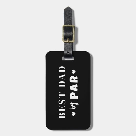 Bester Vater nach Par Gepäckanhänger (Vorderseite vertikal)