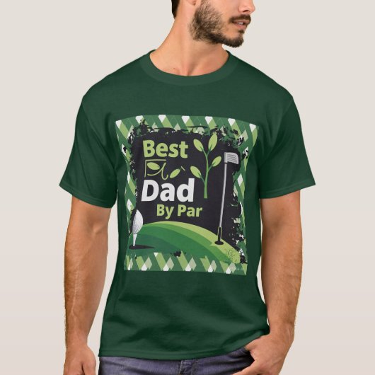 Bester Vater nach Par Golf Design T-Shirt (Vorderseite)