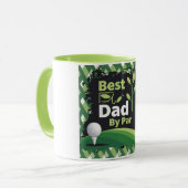 Bester Vater nach Par Golf Design Tasse (Vorderseite Links)