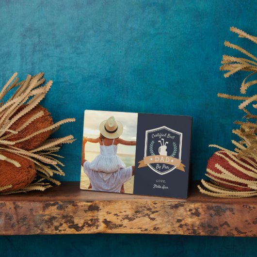 Bester Vater nach Par | Golf Vater Foto Fotoplatte (Seite)