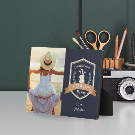 Bester Vater nach Par | Golf Vater Foto Fotoplatte