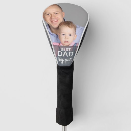 Bester Vater nach Par Golf-Zitat-Design Golf Headcover (Vorderseite)
