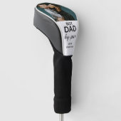 Bester Vater nach Par Golf-Zitat mit Liebe Golf Headcover (angewinkelt)