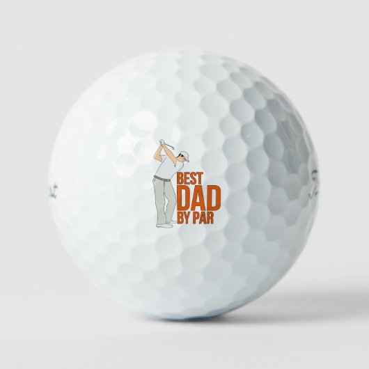 Bester Vater nach Par Golfball (Vorderseite)