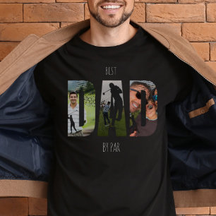 Bester Vater nach Par Golfer FotoCollage Personali T-Shirt